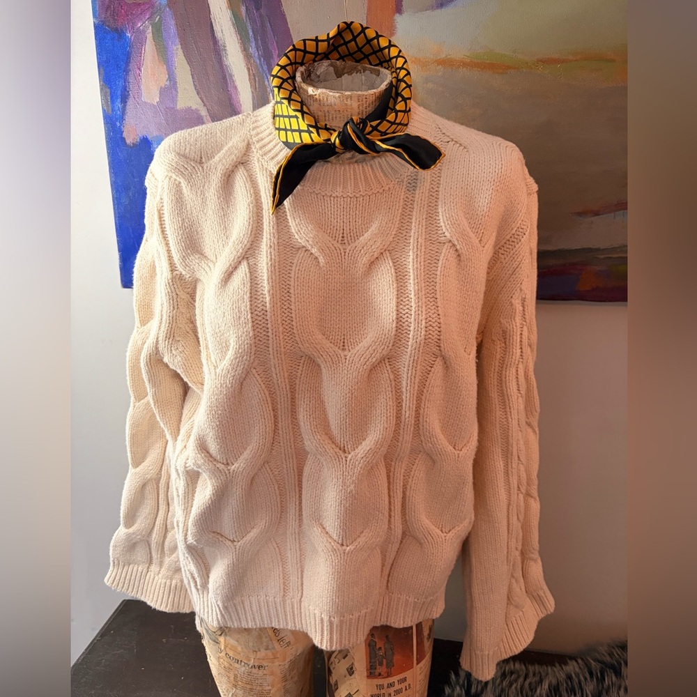 Splendid Ivory Knit Sweater